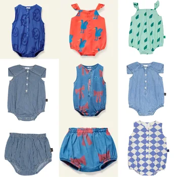 Pre-sale(ship March) 2025 WYN Floral Romper Girl Printed Boys Rompers Toddler Girls Clothes Birthday Baby Suit baby onesie