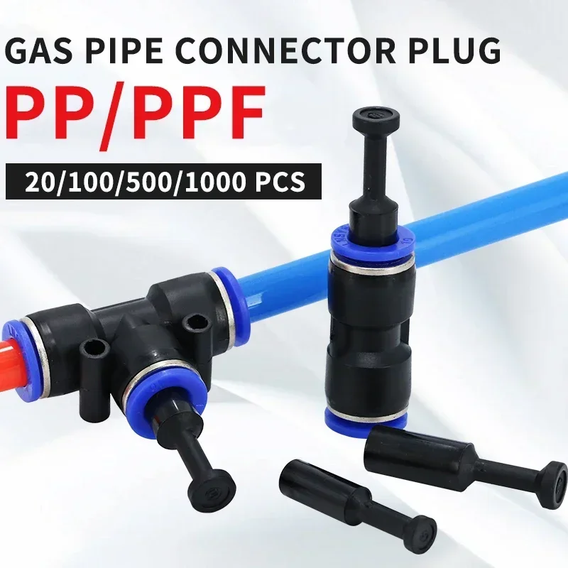 

PP 4MM 6MM 8MM 10MM 12MM Blue Nylon Pneumatic Blanking Plug Hose Tube Push Fit Connector Air Line