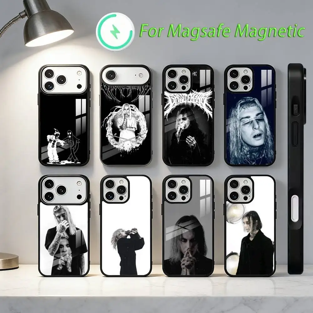 

Ghostemane Rapper Cool Phone Case For iPhone 17,16,15,14,13,12,11,Plus,Pro,Max Magnetic Wireless Charging