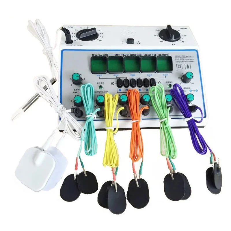 

Eletro Acupuncture Stimulator Multi-purpose Electrical Nerve Muscle Stimulator 6 Channel Output 6 Waveforms Patch Massager