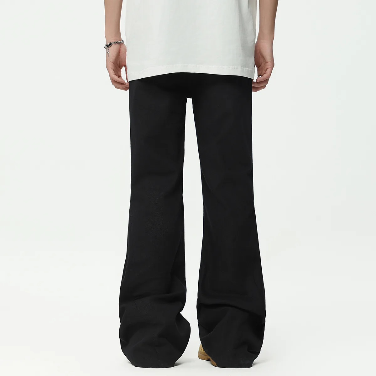 OR FL Trendy Brand Make Your Legs Look Longer Black 97 Cotton Women Casual Pants American Retro Cleanfit Solid Color Trousers