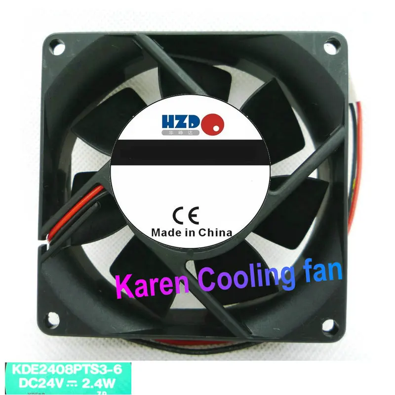 

HZDO 8CM KD2408PTS3-6 8025 24V 2.4W Inverter cooling Fan laptop heat skin