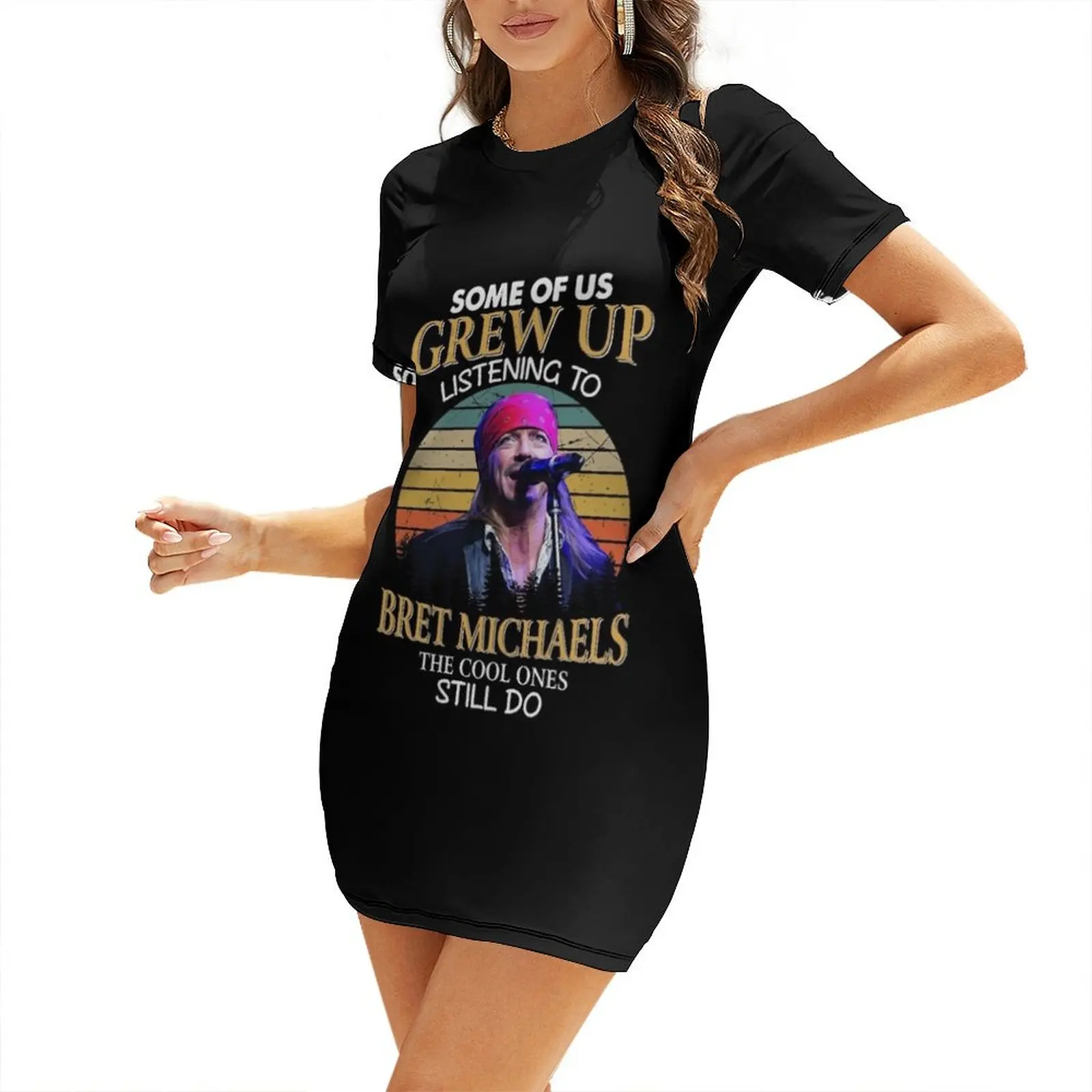 

Funny Men Michaels Male Singer Bret Songwriter Gift Music Fans Short Sleeved Dress summer dress women 2025 Women's summer dress