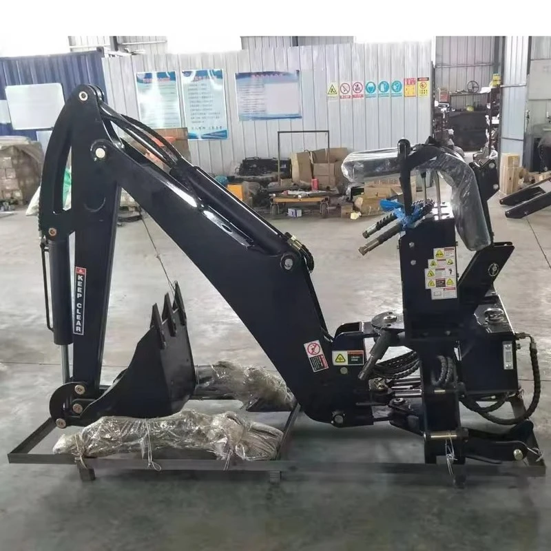 Factory Supply Farm 4 Wheeled Compact Tractor 3 Point Tractor Small Backhoe Loader