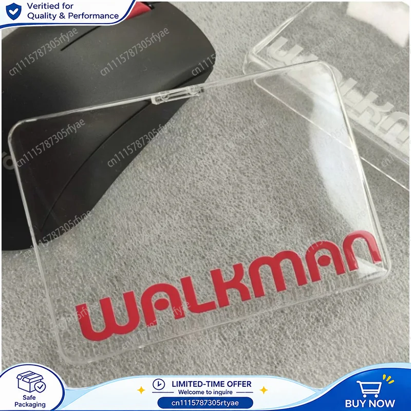 Transparent Cassette Case for Sony Walkman Tape Player Modification Clear Window Shell Replacement Housing