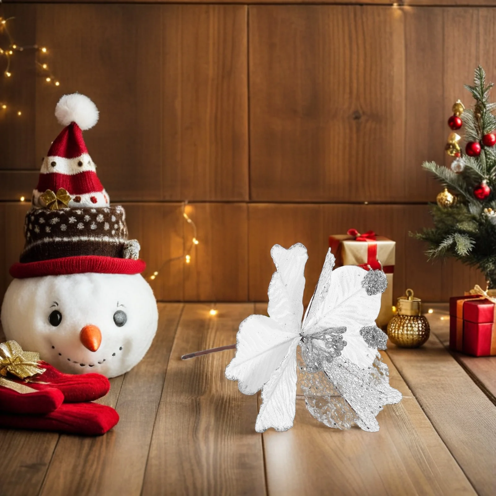 

Christmas Tree Artificial Flowers Decorative Holiday Greenery for Home Party Decoration Artificial Spruce Branches