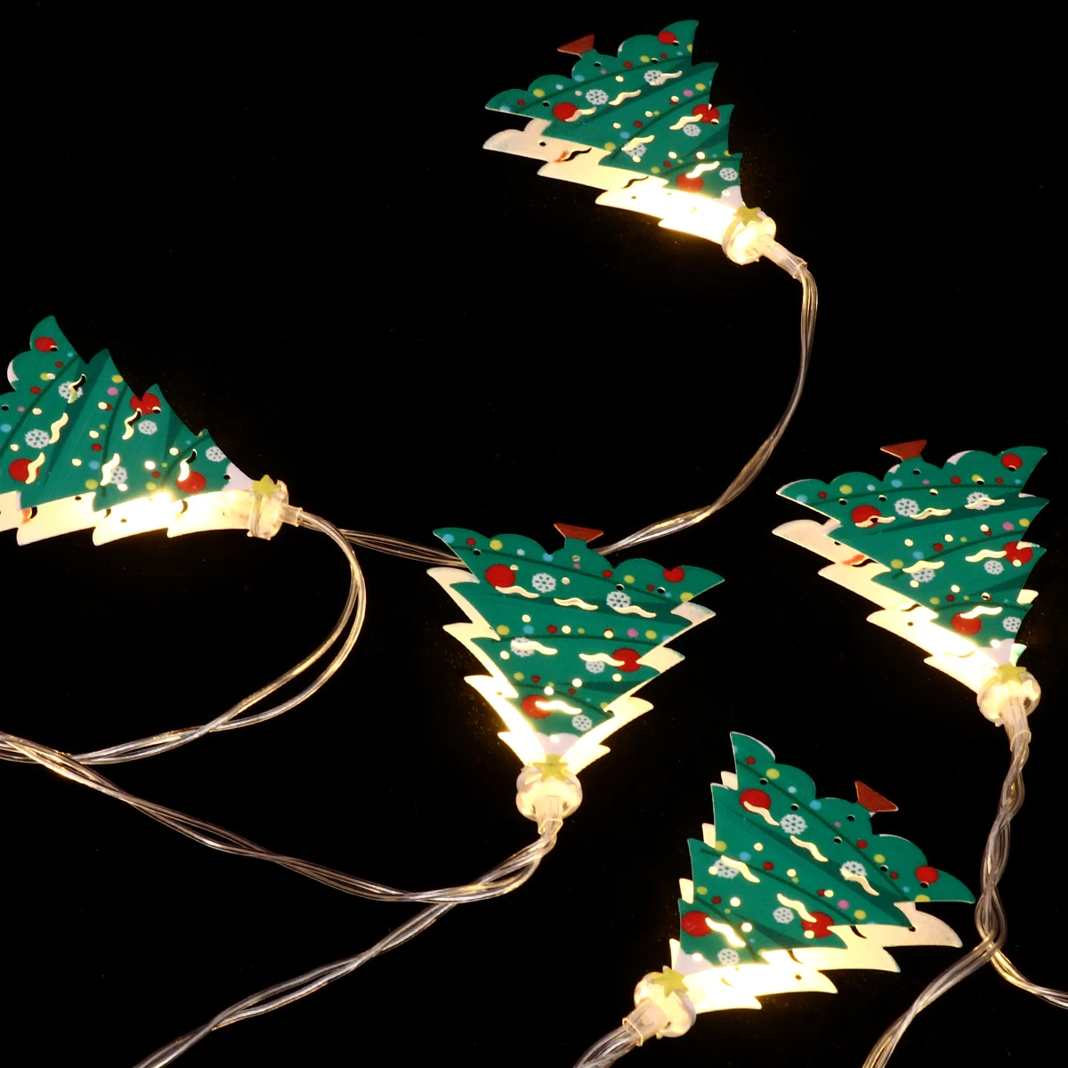 

Christmas Tree String Lights Ornament Led for Outdoor Solar Street Garland Decoration Xmas Decorative Party