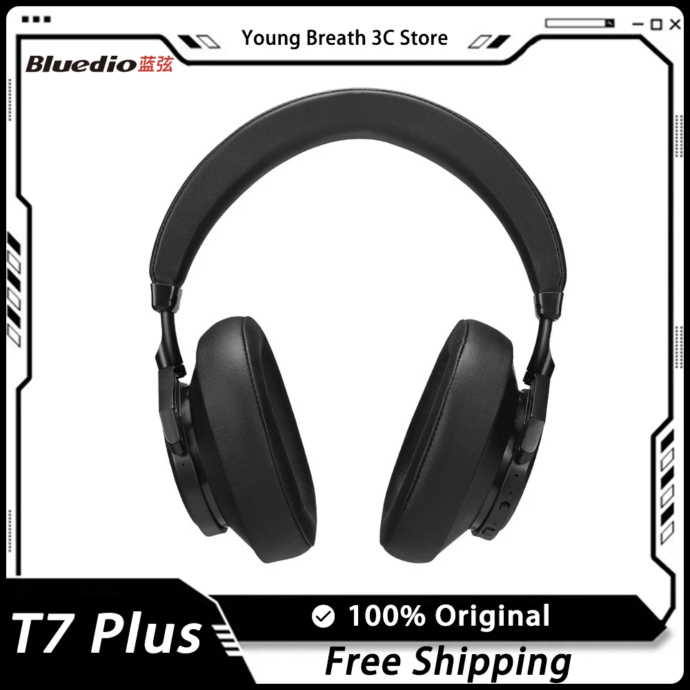 

Bluedio T7 Plus Headphones Bluetooth User Defined Active Noise Cancell Wireless Headset For Phones Support Sd Card Slot Custom