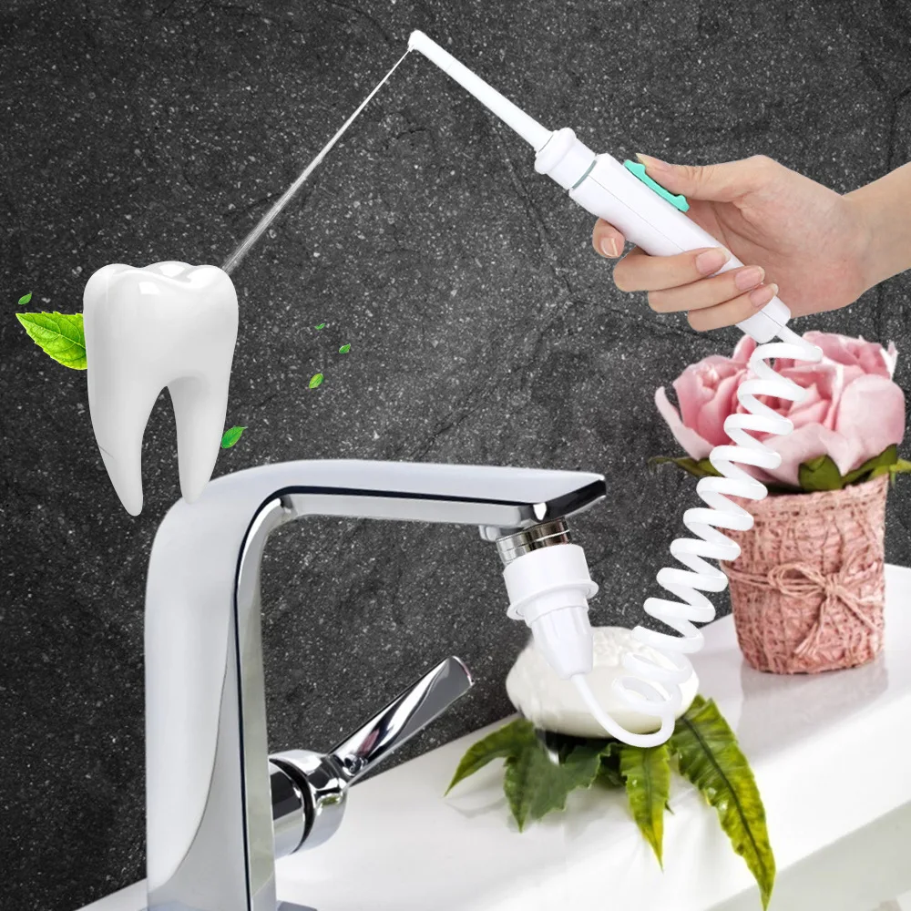 Portable sonic irrigator home smart oral household tooth cleaning device head to remove tartar and tooth cleaning device