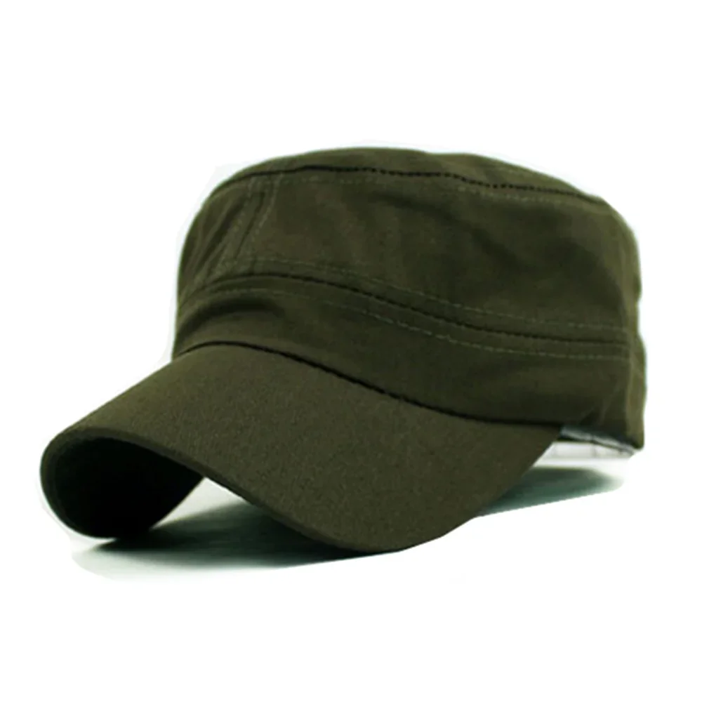 Breathable Military Hat Flat Top Lightweight Sun Protection Cap for Men Women