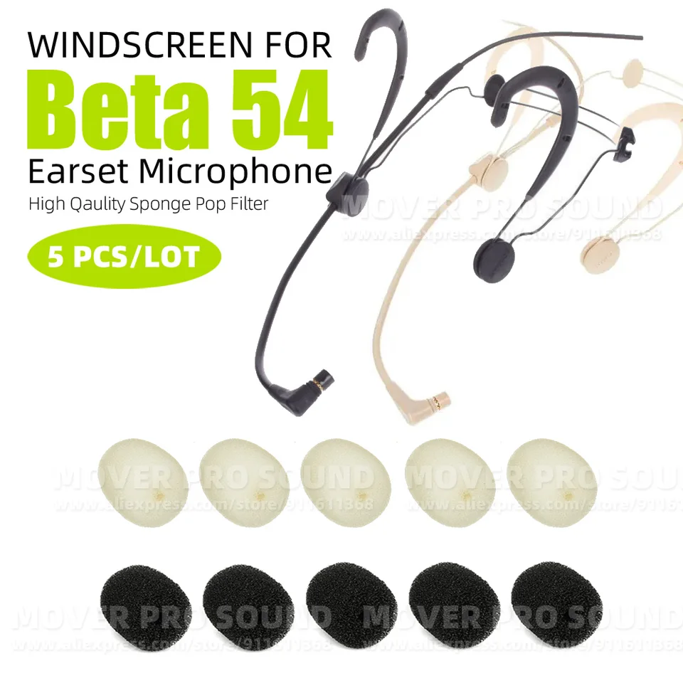 5 個入り シュア BETA 54 BETA54 WBH54B WBH54T ヘッドセットマイク用