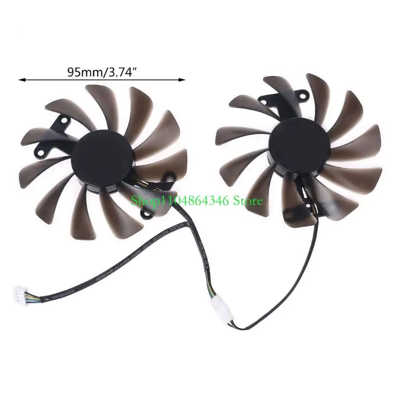 5asd 1 Đặt card đồ họa quạt làm mát GFM10012H12SPA GAA8S2U Vòng bi chất lỏng 95mm bền cho Zotac 1070TI 1080TI amp quạt amp