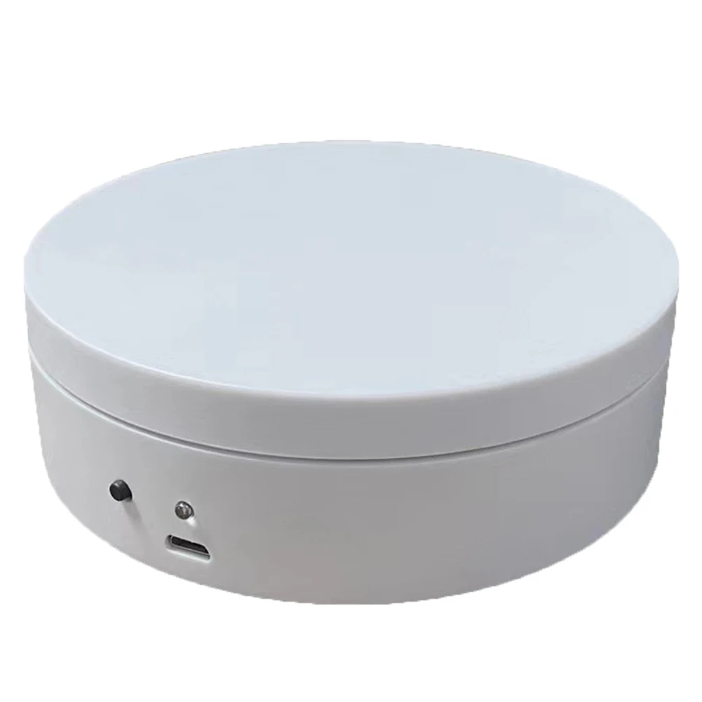 360 Degree Rotating Automatic Revolving Platform USB Charging/Battery Operated Photography Show Holder for Model Cake 3D Images