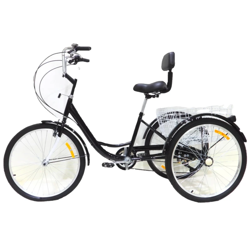 

Elderly people step on variable speed tricycles, light manpower pedals, urban leisure shopping, adult tricycles