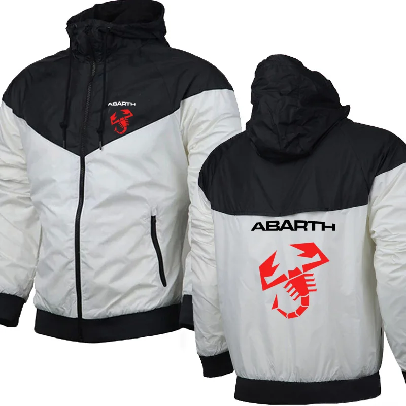 Spring Autumn Hoodies Men Abarth Car Logo printing Mens Jacket Fashion Men Hoodie hip hop harajuku Casual Hoodies