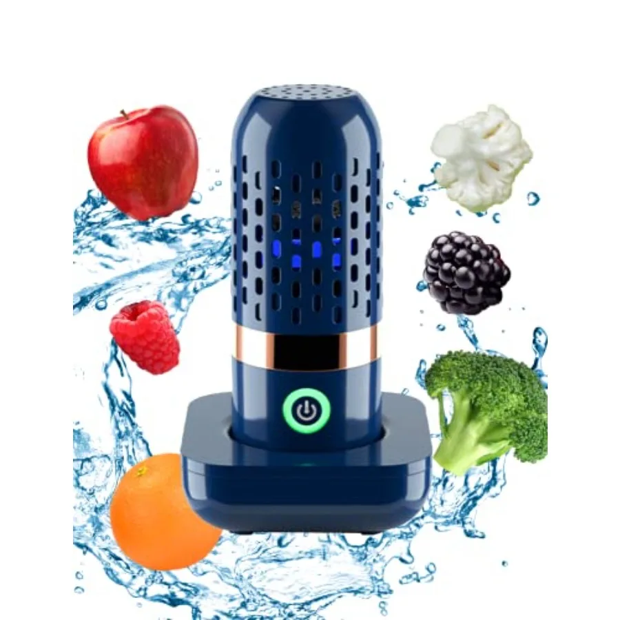 

Vegetable and Fruit Cleaner Machine, Purified Water-Proof Fruit Cleaning Device with OH-ion Purification Technology 250min Work