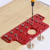 Shelf Pin Hinge Jig Aluminum Alloy Cabinet Hinge Drilling Template All Metal Cabinet Hardware Jig Hinge Hole Drill Guide Locator