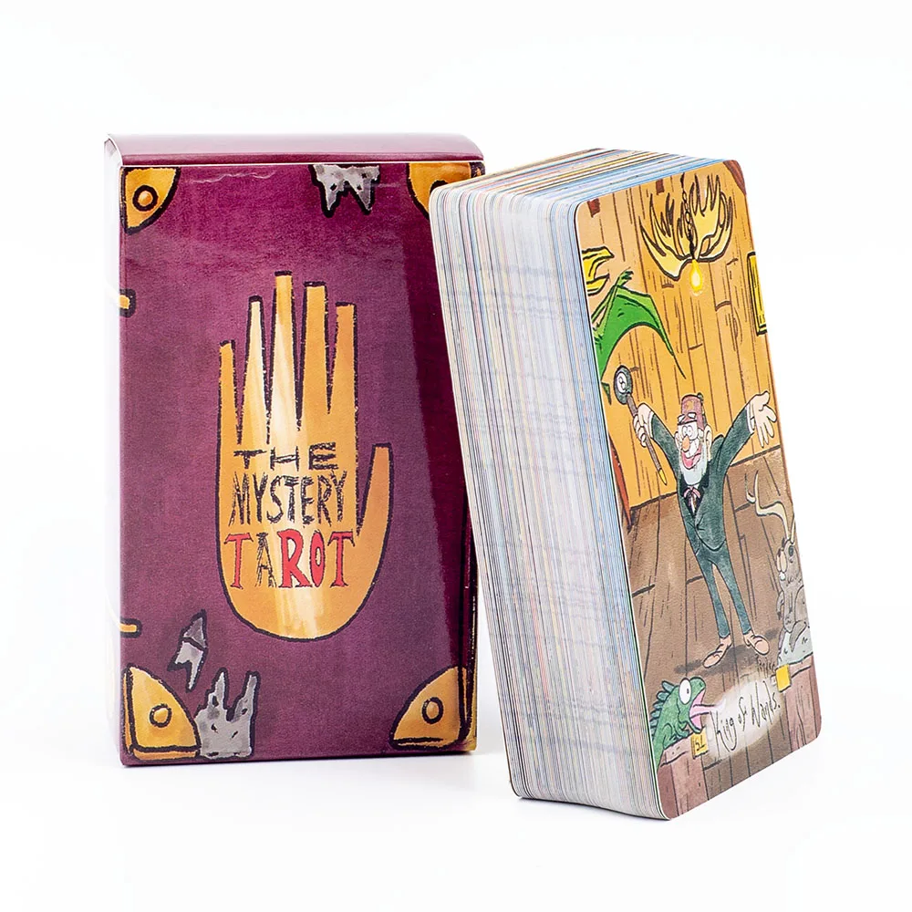 The Mystery Tarot 78-Kartendeck für geheimnisvolle Wahrsagerei, Familienparty-Geschenk, englische Version, Oracle, 10,3 x 6 cm, Brettspiel – Detail 4