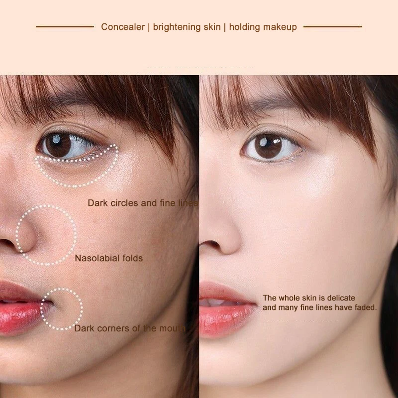 Make-up 3-Farben-Concealer-Palette Spot Acne Print Repair Foundation Augenringe sind nicht leicht zu kleben, Puder, wasserfest, langlebig