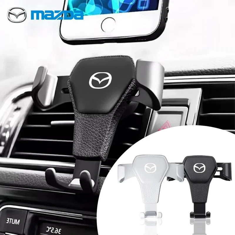 Car Mobile Phone Holder Air Vent Clip Bracket For Mazda 6 3 CX5 2 CX7 Demio Atenza Axela MX30 CX30 CX3 CX9 MX5 RX8 RX7 Car Goods