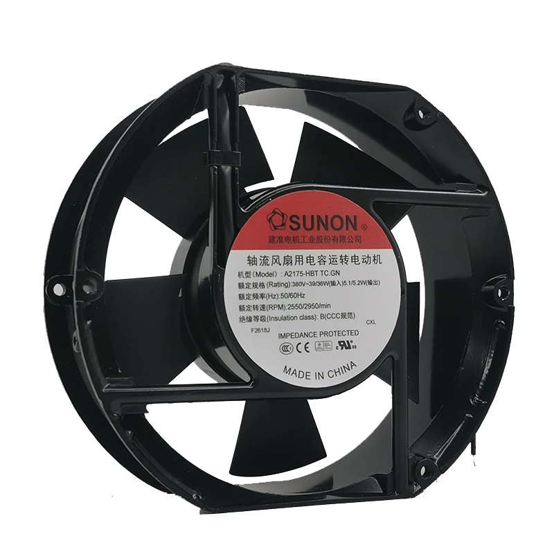 New for A2175-HBT-TC.GN double lead 380V 50/60hz 17251 17cm frequency converter fan Cabinet cooling fan