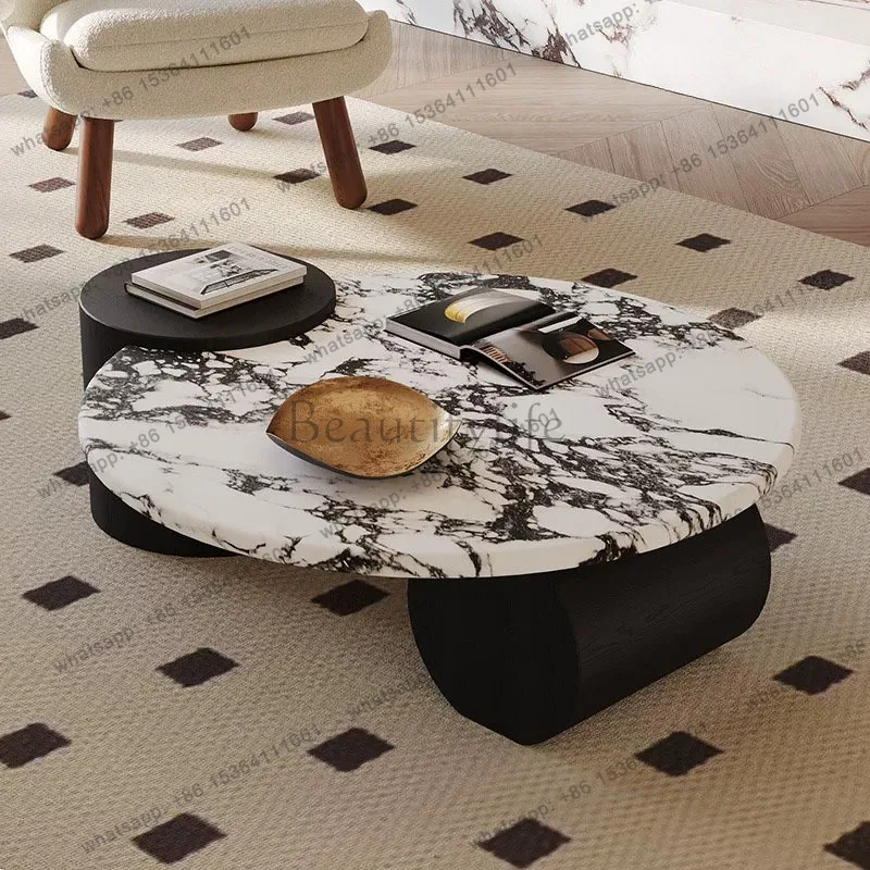 Factory Direct Sale Designer Small Coffee Table Living Room Modern Decoration Industrial Side Table Space Saving Clear Mesa Auxi