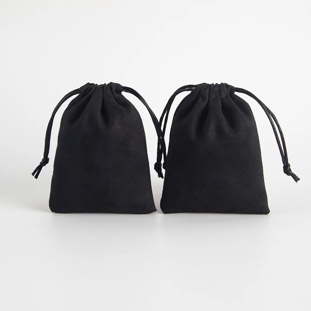Purple Velvet Jewelry Bags 10-Pack, Drawstring Gift Pouch