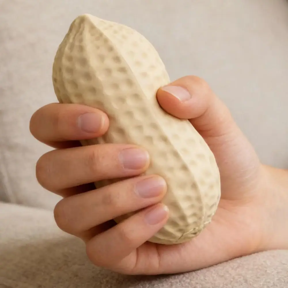 Cute Simulated Peanut Pinch Squeeze TPR Interesting Slow Rebound Squeeze Ball Creative Simulation Corn Pinching Children