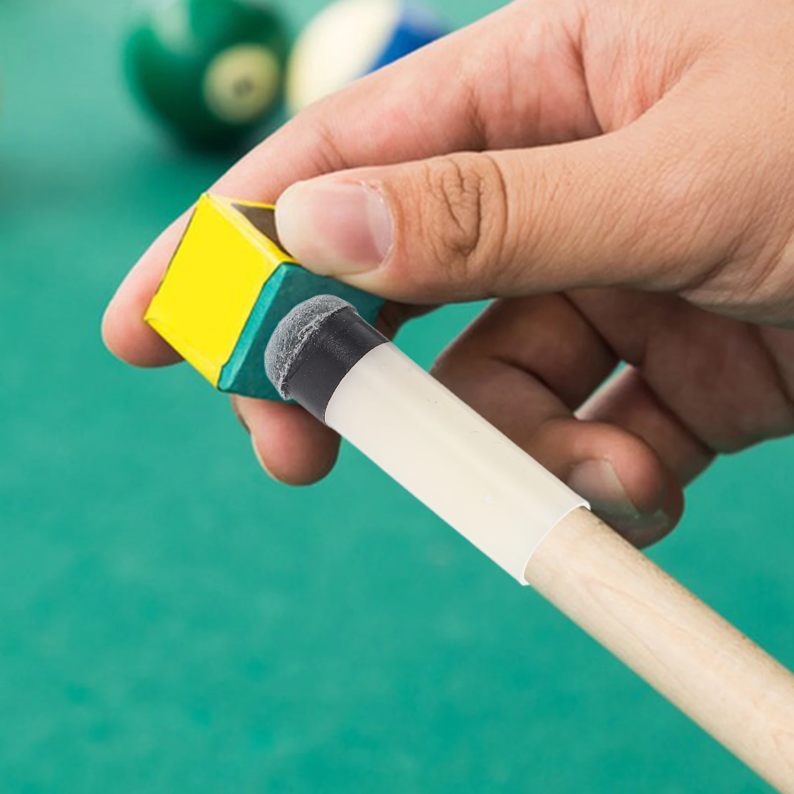 

10pcs 10mm Pool Cue Tips Billiard Accessories Durable Replacement Kit for Sticks Enhanced Control Easy Installation Screw Design