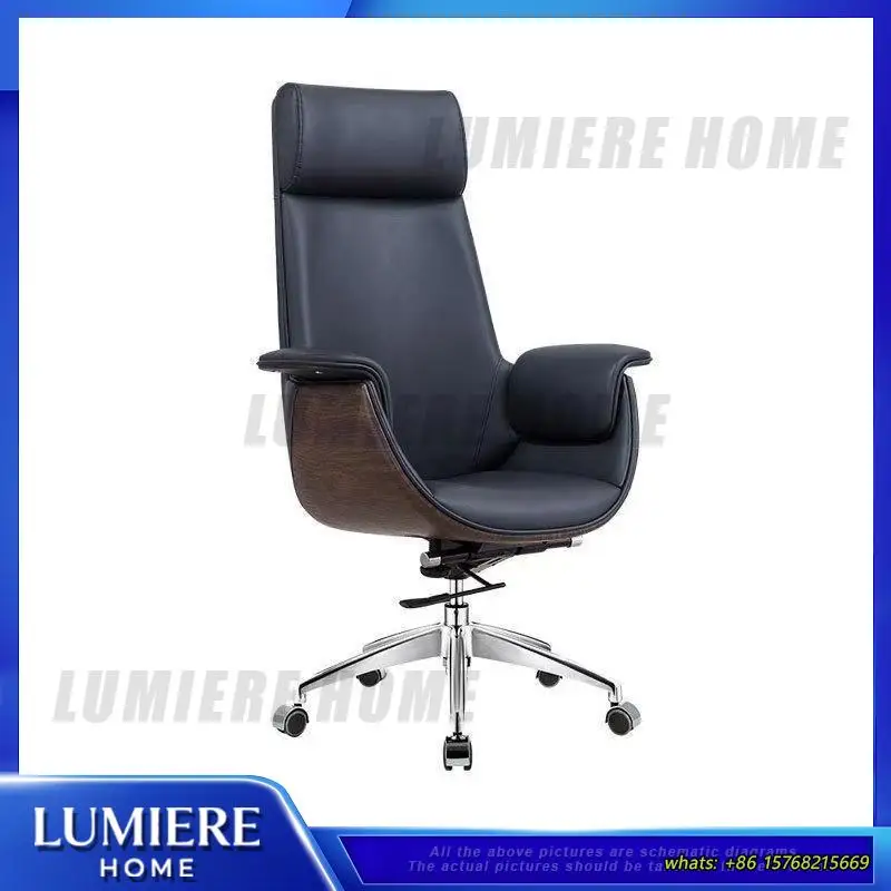 Executive Office Chair Leather Computer Chair Modern Comfortable Swivel Desk Chair Luxury High Back Work Ergonomic