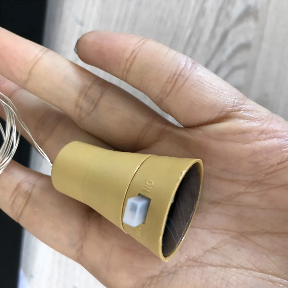 

6Pcs Wine Bottle Cork String Lights 1 Meter 10 LED Copper Wire Fairy Lights Waterproof Warm White for Party Patio Outdoor