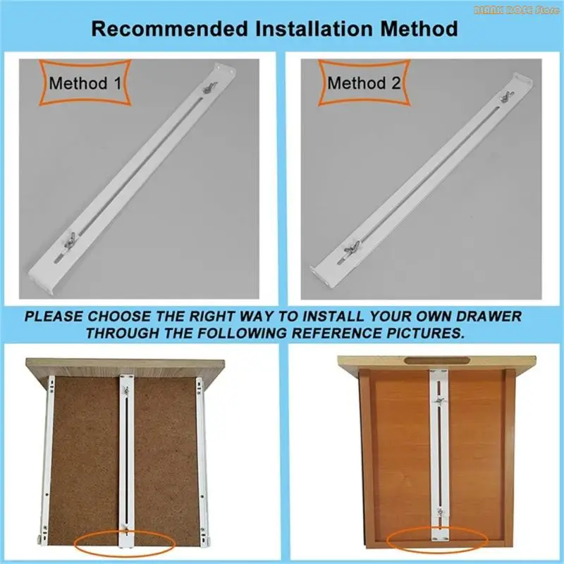 K1AE Quickly Fix Drawer Support Brackets Repair Sagging Wooden Cabinets Using Nut Length Adjustment