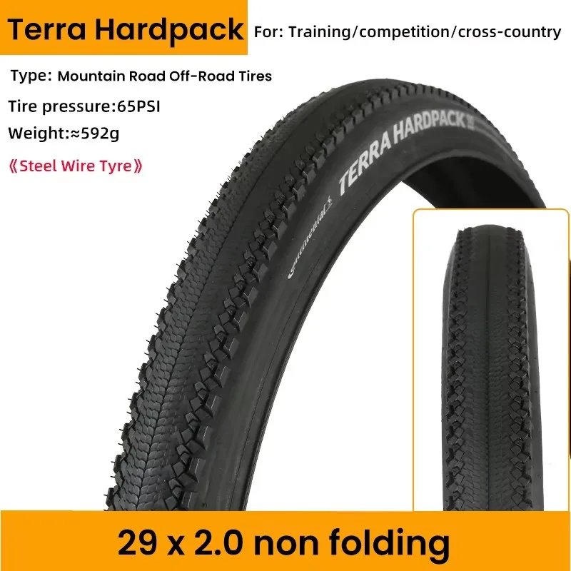 Continental Terra Hardpack ProTection Hard-Packed Gravel Wire Bead Tire 27.5/29 x 2.0 Mountain Road Off-Road Tyre Non-Folding