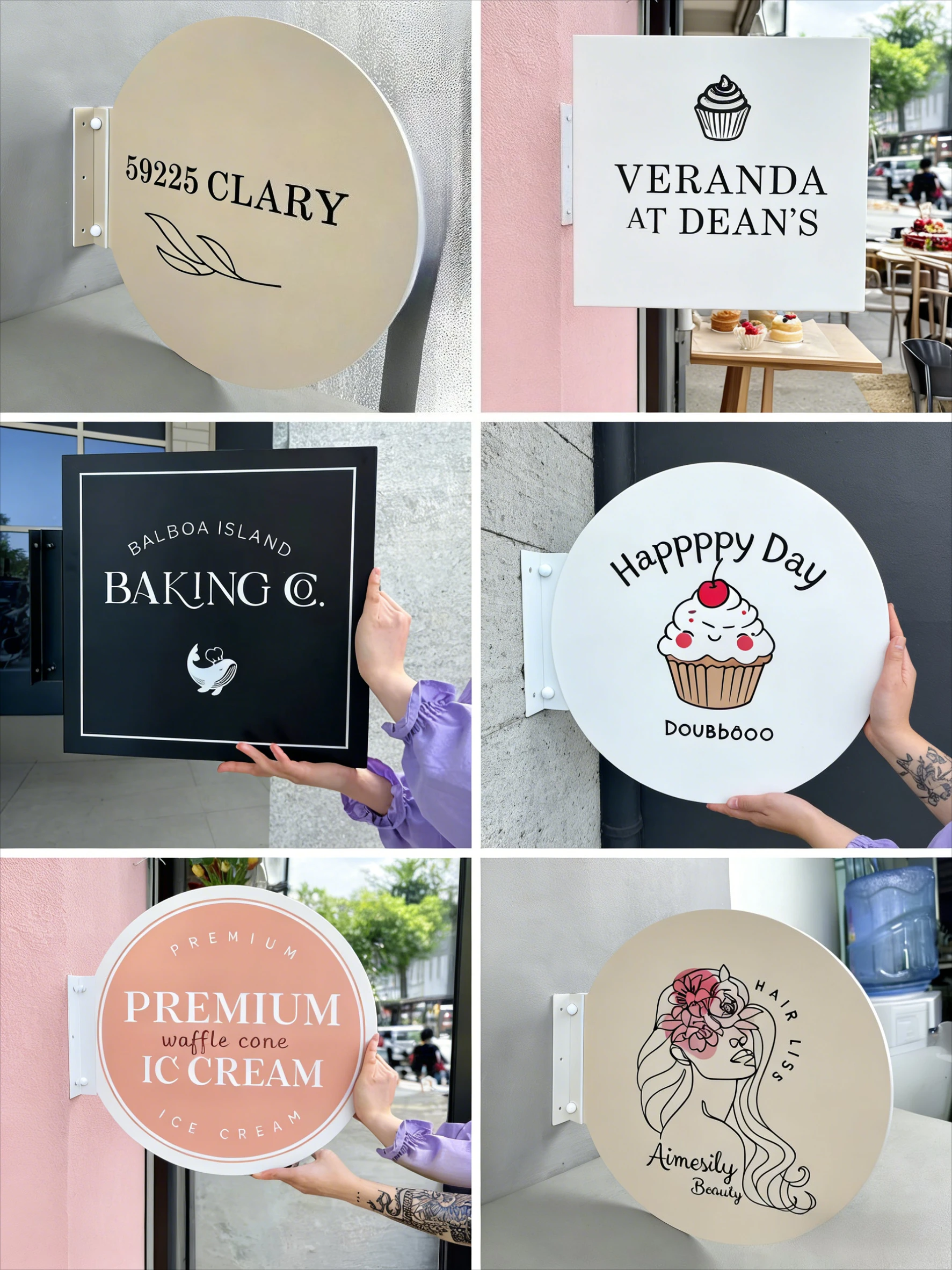 custom-acrylic-business-sign-office-flag-shop-double-side-signboard-storefront-door-plates-plaque-beauty-studio-aesthetics-logo