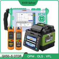 Optical Fiber Fusion Splicer Komshine EX39, QX50 SM 1310/1550 Optic Fiber OTDR, Optical Power Meter, Visual Fault Locator Combos