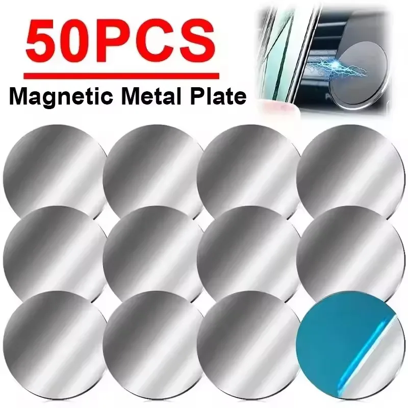 

Thin Metal Plate Disk For Magnetic Car Phone Holder Iron Sheet Sticker Disk For Magnet Tablet Desk Phone Car Stand Mount Roun