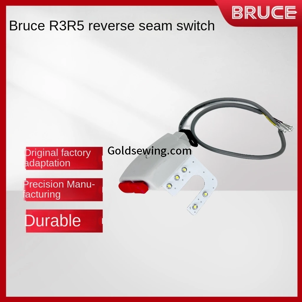 1PCS Original Reverse Needle Lamp Reversing Stitch Switch 2PCS Button for Bruce R3 R5 Computer Lockstitch Industrial Sew Machine