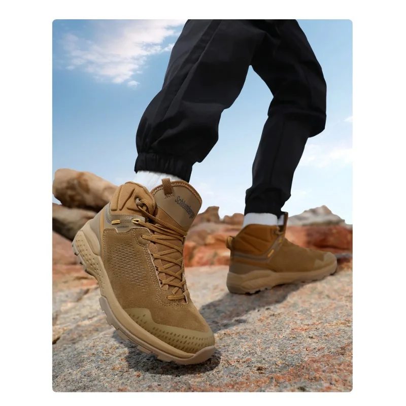 

Classic Brand Comfortable Anti Slip Mountain Climbing Footwear Top Quality Wearable Outdoor Hiking Shoe Mid-Top Trekking Sneaker