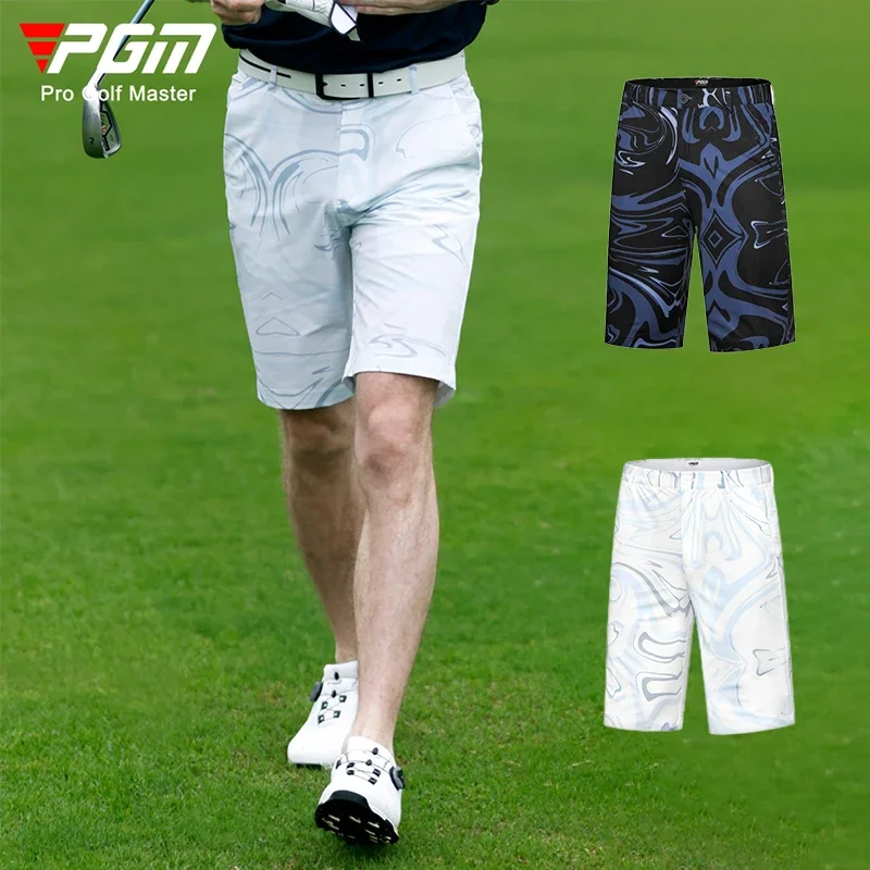 PGM Men Golf Shorts Male Waterproof Breathable Shorts Men Printing Fast Dry Sweatpants Male Casual Golf Trousers Size 2XS-3XL