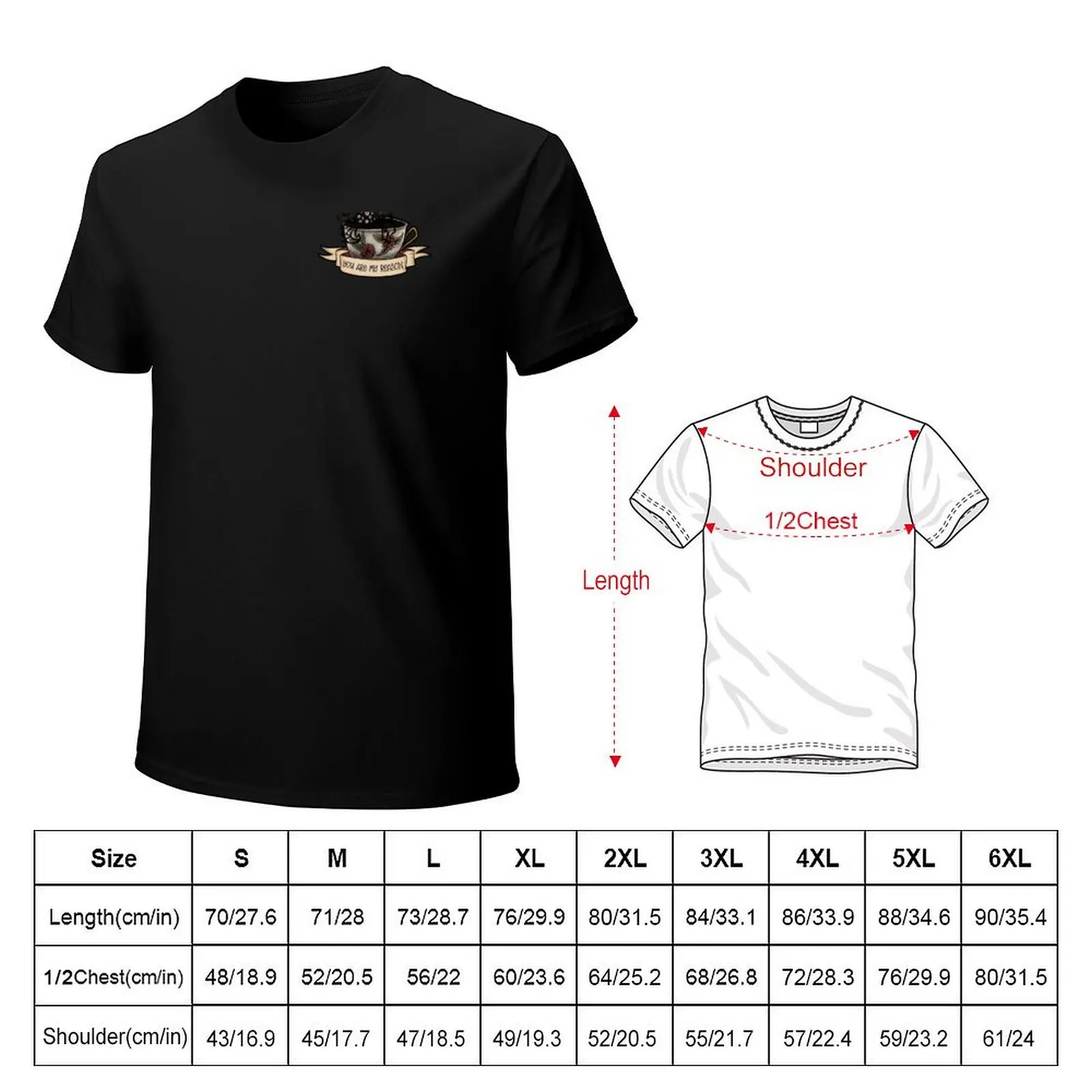 You Are My Reason T-Shirt Basic Breathable Solid Color T-Shirt