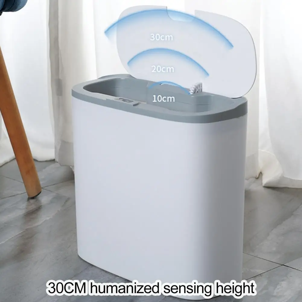 Smart Trash Bin Battery Style Wall Mounted Touch Control Automatic Sensor Dustbin Trash Can Bathroom Kitchen Garbage Bin