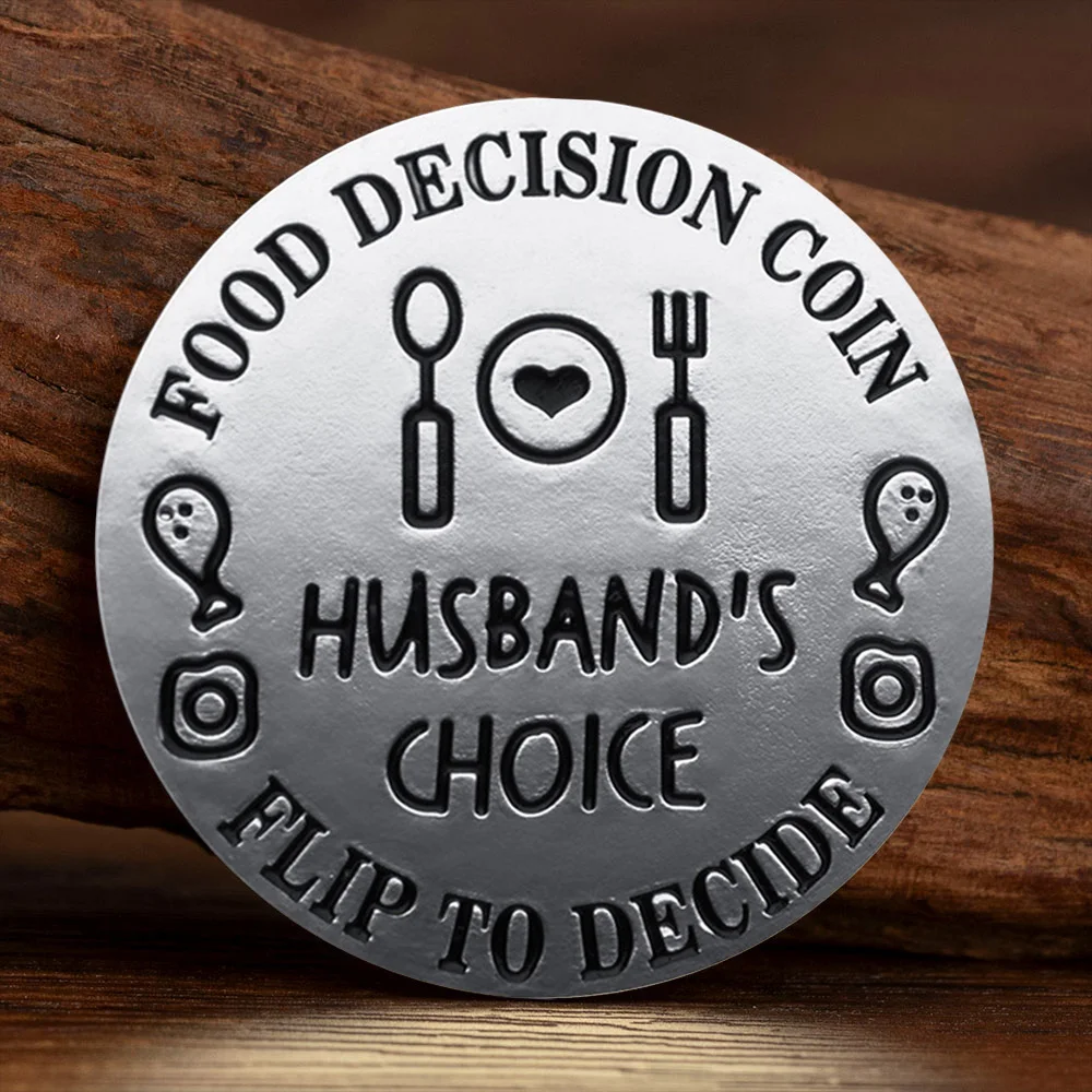 Couple's Decision-Making Coin - A Commemorative Coin for Food Choices By Tossing