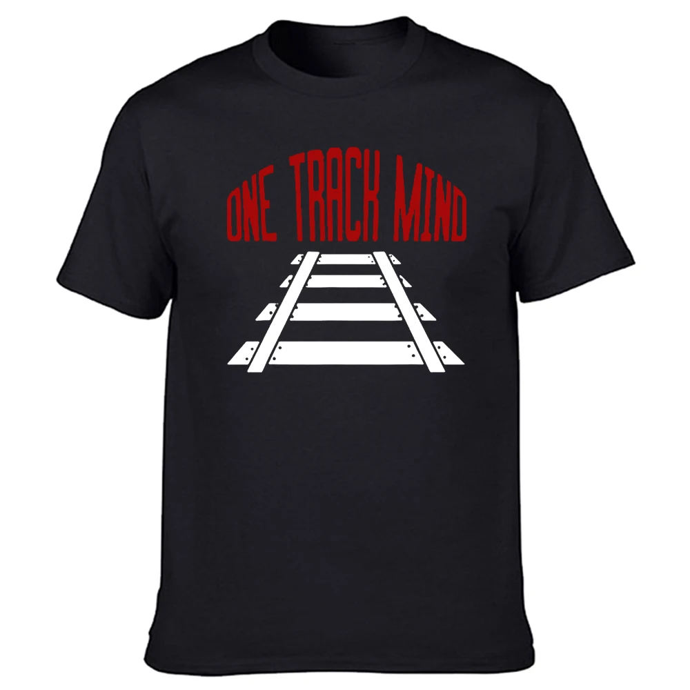 Funny Railway Tracks Train Driver T Shirts Mens Clothing Graphic Cotton Streetwear Short Sleeve O-Neck Harajuku Hip Hop T-shirt