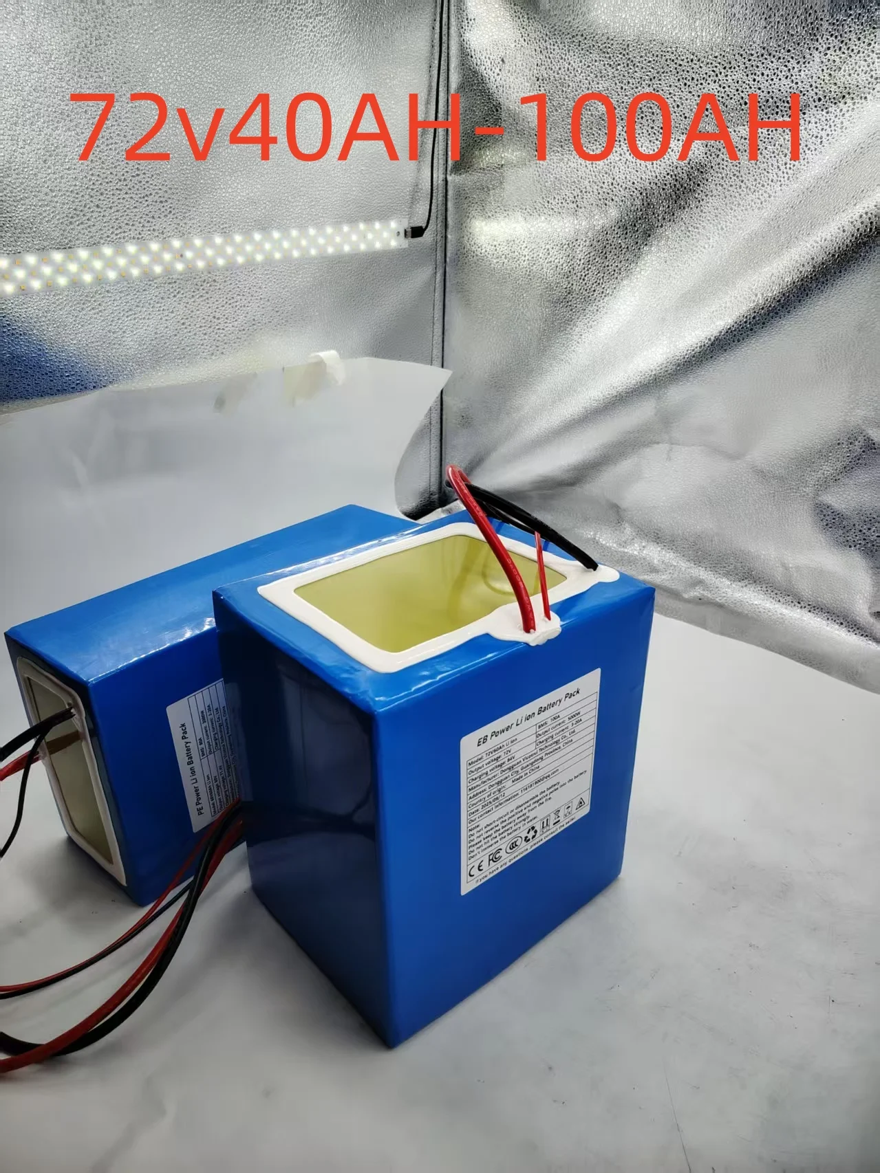 

GLT 72V 40Ah -100AH Lithium Battery Pack Li ion For Electric motorcycle 5000W Kit with 72V BMS + 5A Charger