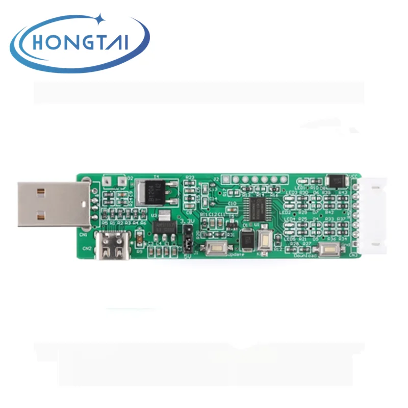 Módulo USB para Porta Serial Dupla, 2 Conjuntos de Portas Seriais, Kernel do Chip, STC8H8K64U, STC8H-V1.0