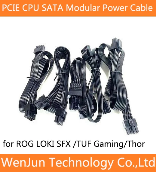 PCIe 8Pin IDE SATA  CPU 8pin 4+4P Modular Power Supply Cable for ASUS TUF Gaming 750W ROG LOKI THOR  STRIX 850w