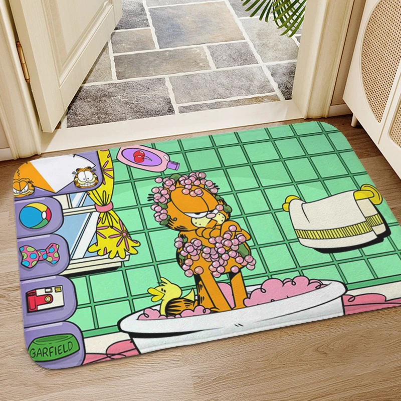 

Balcony Kitchen Floor Mat Slip-resistant H-Garfields Cute Hallway Bedroom Rug Custom Doormat Entrance Door Bathroom Carpet