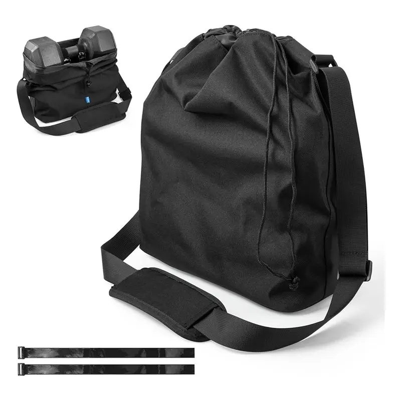 AEF6-Dumbbells Carry Bag With Adjustable Strap, Portable Fitness Dumbbell Storage Bag Case, Gym Crossbody Bag With Soft Pad