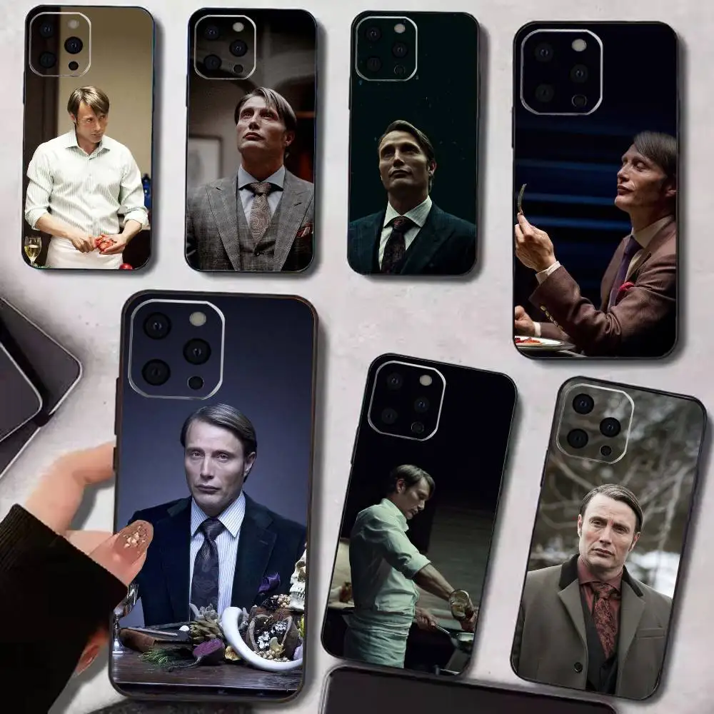 

H-Hannibal Lecter Phone Case For iPhone17,16,15,14,13,12,11 Plus,Pro Magnetic with Magsafe Wireless Charging
