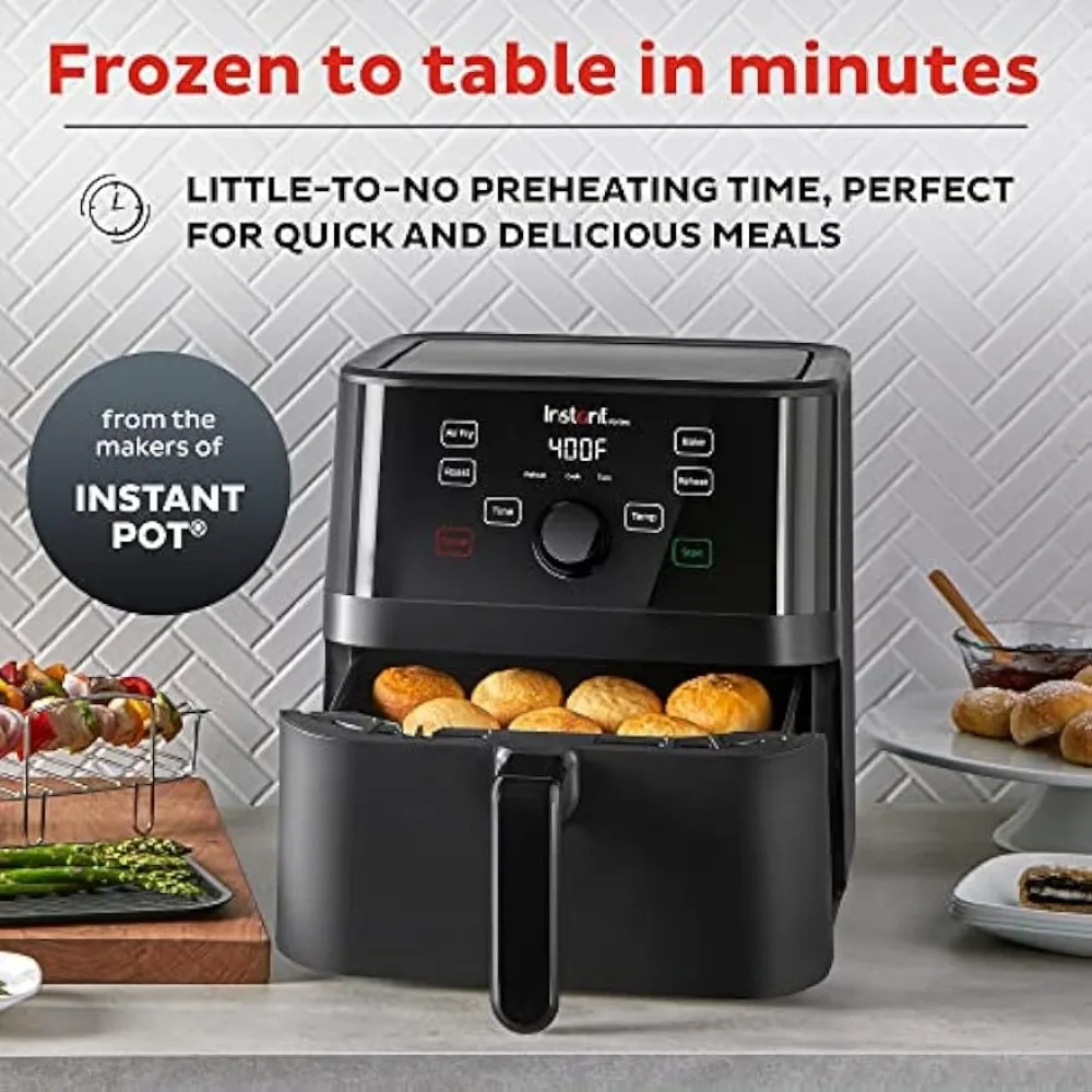 Instant 5.7QT Air Fryer Oven Combo, From the Makers of Instant Pot, Customizable Smart Cooking Programs